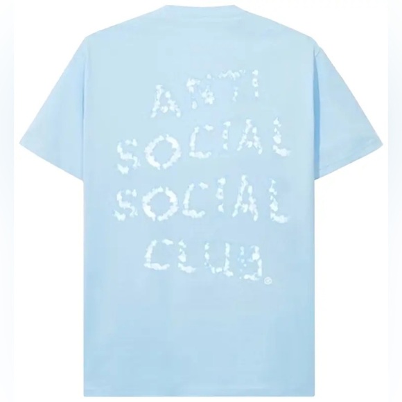 Anti Social Social Club Other - Anti Social Social Club Partly Cloudy Tee 'Blue' $80 Rare Size Small